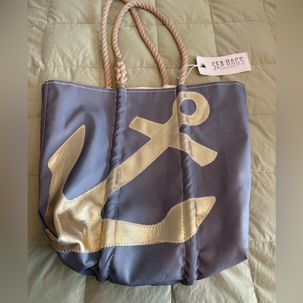 Sea Bags of Maine Grey and Silver Tote